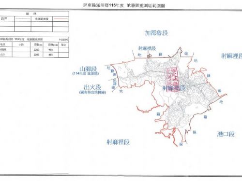 屏縣地籍圖重測委外加速辦理，滿州鄉委外重測區宣導會登場